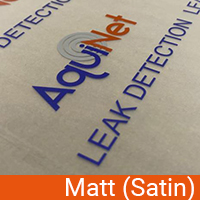two colour matt satin dry transfer for AquiNet products
